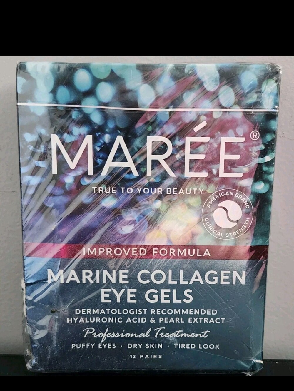 Maree Natural Marine Collagen Eye Gels- 12 Pairs Exp. 4/27 For Puffy Tired Eyes